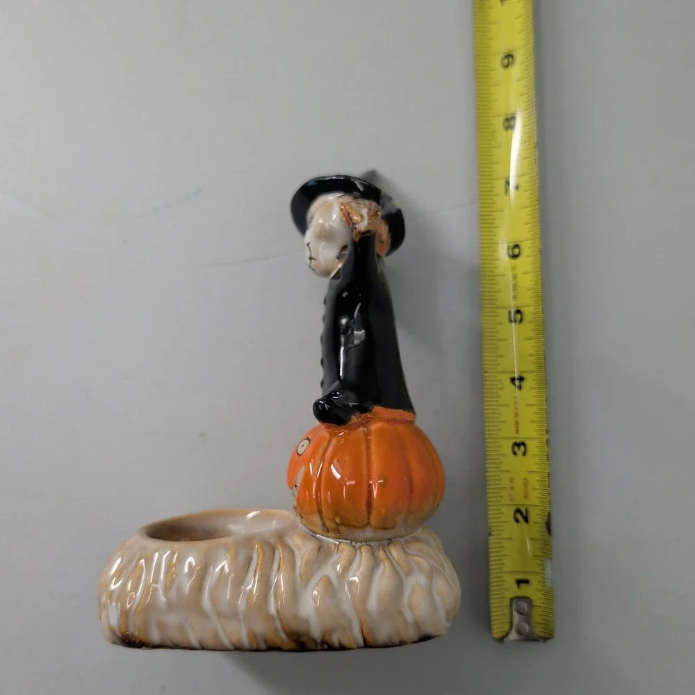 Yankee Candle Boney Bunch Lil Witch Halloween Tealight Holder 1603753 Pumpkin